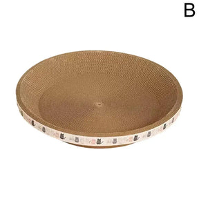 Cat Scratcher Cardboard Round Oval Cat Scratch Pad Bowl