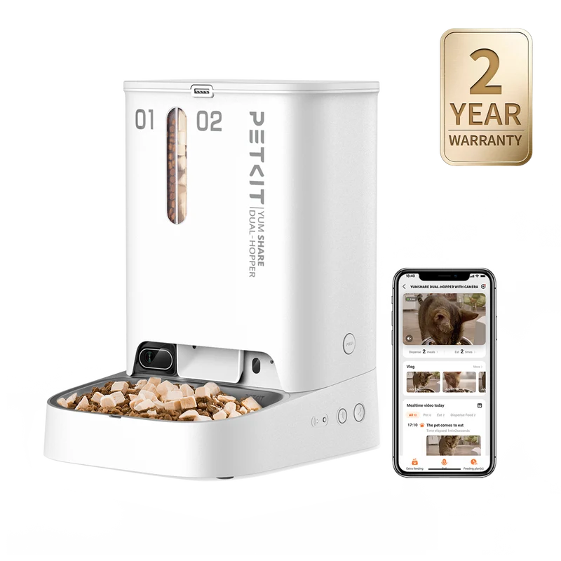 YumShare Dual-hopper Automatic Feeder with Camera